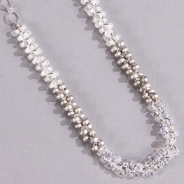 Through the Grapevine Magatama Necklace Riesling